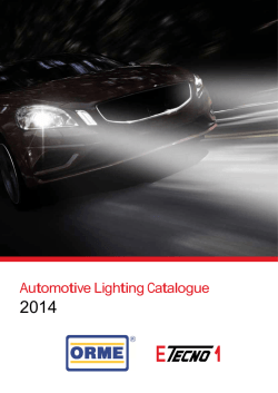 catalogo lampade 2014 - O.R.M.E. Elettromeccanica srl
