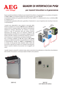 QUADRI DI INTERFACCIA PVQI