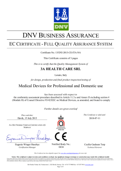 DNVBUSINESS ASSURANCE
