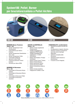 System100_Pellet_Burner per bruciatore/caldaia a Pellet Air/Idro