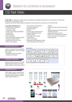 Controllo e Supervisione CS Net Web