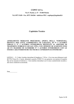 Capitolato Tecnico Lotto 2