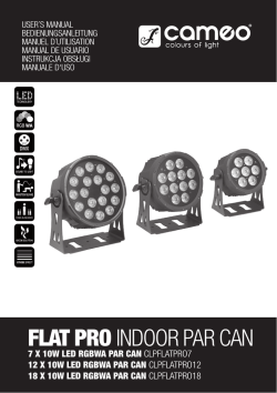 FLAT PRO INDOOR PAR CAN