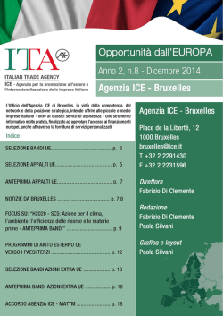 Newsletter Anno 2, n.8, Dicembre 2014