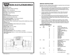 ZEON-10-S PLATINUM WINCH