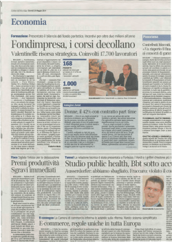 Fondimpresa, i corsi decollano. Contributi blo