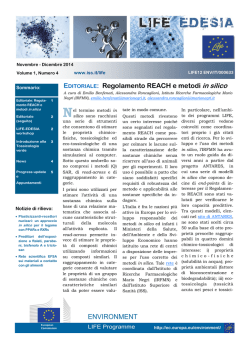 Scarica la newsletter in PDF - Istituto Superiore di Sanit&agrave;