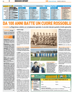 Da 100 anni batte un cuore rossoblu