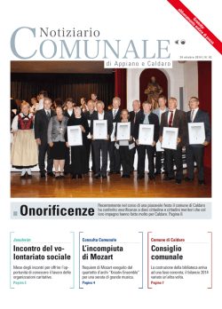 Onorificenze - Gemeindeblatt von Eppan und Kaltern