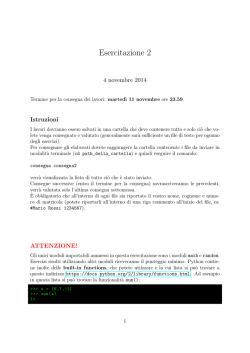 Consegna esercizi a punti 2