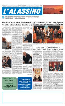 Gennaio - Associazione Vecchia Alassio
