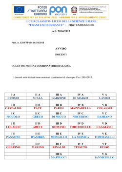 nomina coordinatori di classe