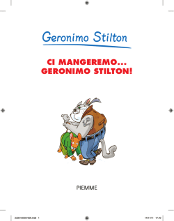 CI MANGEREMO... GERONIMO STILTON!