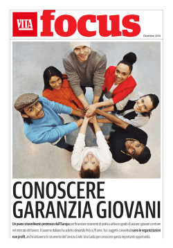Garanzia Giovani - Calasanzio &ndash; Cultura e Formazione