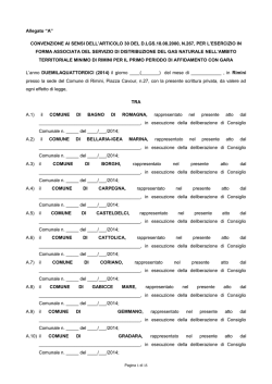 Convenzione ATEM Rimini per gas di citt&agrave; 2014