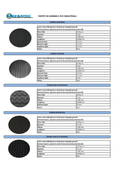 TAPPETI IN GOMMA E PVC INDUSTRIALI