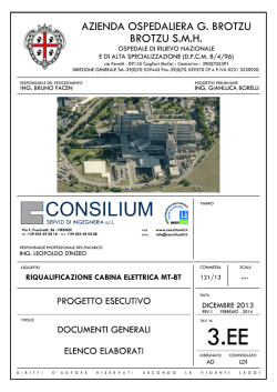 Scarica Elenco elaborati - Azienda Ospedaliera Brotzu