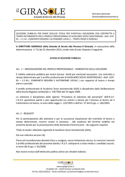 selezione pubblica per esami (esclusi titoli)