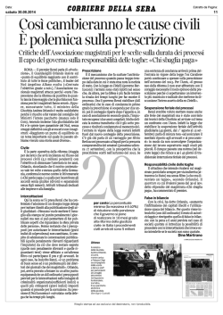 Così cambieranno le cause civili È polemica sulla prescrizione