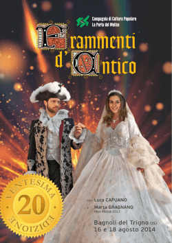 Bagnoli del Trigno (IS) 16 e 18 agosto 2014