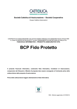 BCP Fido Protetto - Cattolica Banche