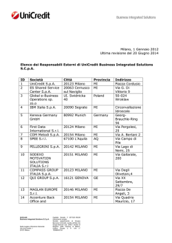 Elenco responsabili esterni