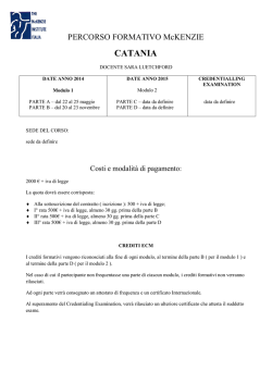 CATANIA - The McKenzie Institute Italia