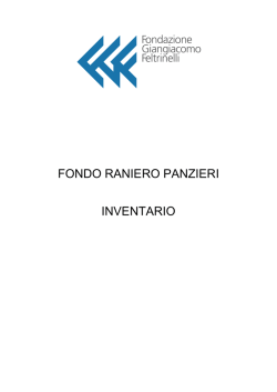 leggi - Fondazione Giangiacomo Feltrinelli