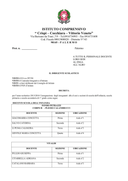 assegnazione docenti per tutti gli ordini di scuola a.s. 2013-2014