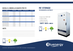 RS STORAGE - SI.CO. Energes
