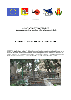 COMPUTO METRICO ESTIMATIVO