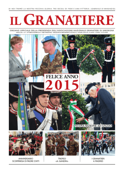 IL GRANATIERE - Associazione Nazionale Granatieri di Sardegna