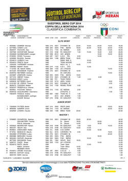 Classifica combinata Südtirol.cup.Montagna 2014 Categorie (pdf)