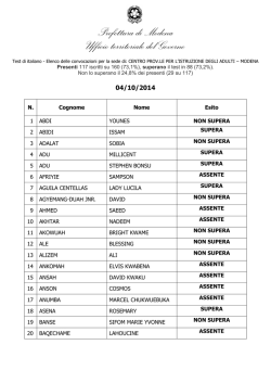 Prefettura di Modena - Rete CTP - Centro Territoriale Permanente