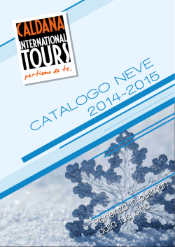 CATALOGO NEVE 2014-2015 - Caldana International