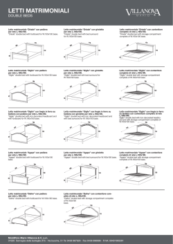 Consulta la brochure - Tancredi Arredamenti E Materassi