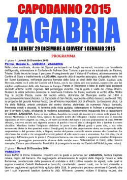 CAPODANNO 2015 - ZAGABRIA AdV