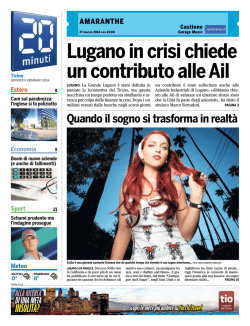 Lugano in crisi chiede un contributo alle Ail