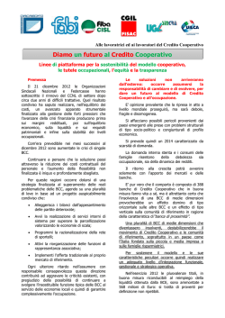 Diamo un futuro al Credito Cooperativo