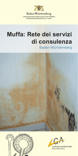 Muffa: Rete dei servizi di consulenza