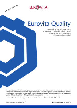 Scarica il Fascicolo Informativo &ndash; EQUALI EFI ed.09-14.0