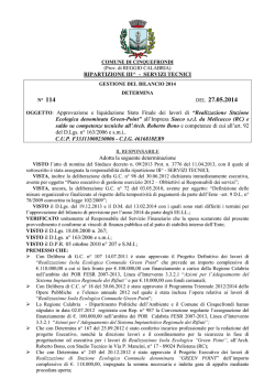 Det.2014 - Comune Cinquefrondi