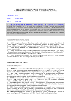 Elenco - Universit&agrave; degli Studi di Napoli Federico II