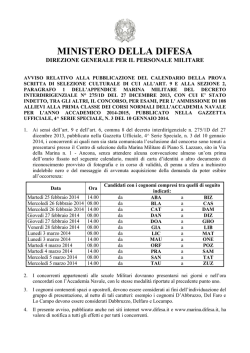 Diario della prova di preselezione del concorso pubblico, per titoli
