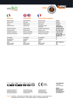 Scheda Tecnica Evo Facile