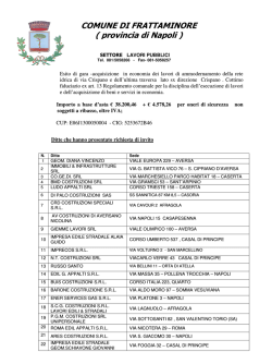 acquisizione in economia dei lavori di ammodernamento della rete
