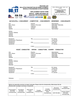 PRIJAVNI LIST - buzetski dani