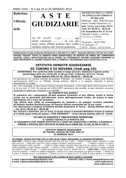 Boll.N3 dal 20 al 25 Gennaio 2014