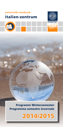 Programm Wintersemester 2014/2015