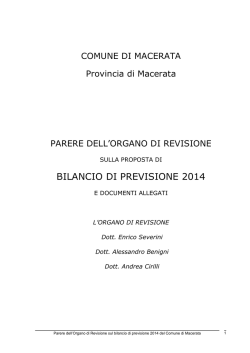 PARERE REVISORI BIL 2014